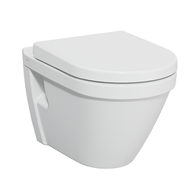 VitrA S50 Compact Rimless Wall Hung Toilet + Soft Close Seat