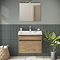 VitrA S50 Oak 600mm Wall Hung 1-Drawer Vanity Unit