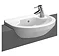 Vitra - S50 Round Compact Semi-Recessed Basin - Left or Right Hand Tap Hole Option Large Image