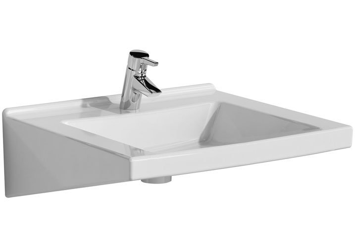 Vitra - S50 Special Needs Accessible Washbasin - 1 Tap Hole - 2 Size Options Large Image