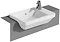 Vitra - S50 Square Compact Semi-Recessed Basin - 1 Tap Hole Large Image