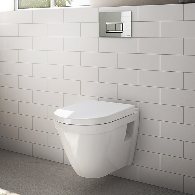 VitrA S50 Rimless Wall Hung Toilet + Soft Close Seat