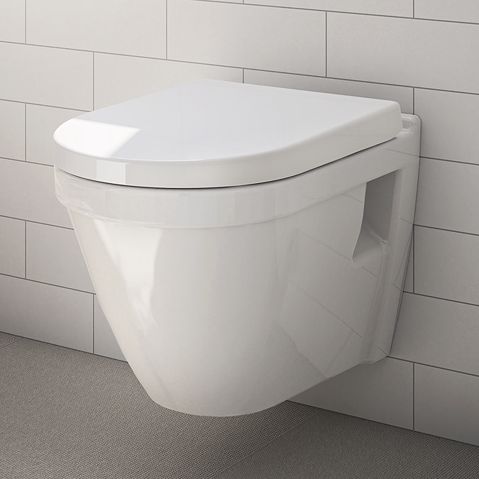 VitrA S50 Rimless Wall Hung Toilet + Soft Close Seat