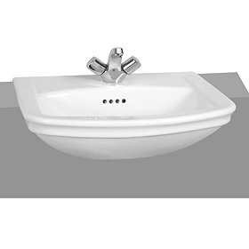 Vitra - Serenada Semi-Recessed Basin - 1 or 2 Tap Hole Option Large Image