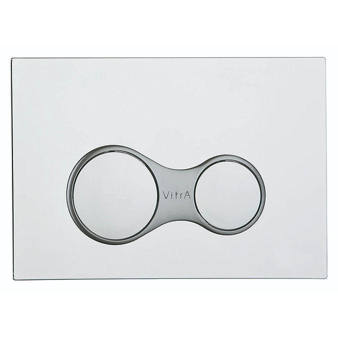 Vitra Sirius Mechanical Flush Plate - Chrome - 7400480 Large Image