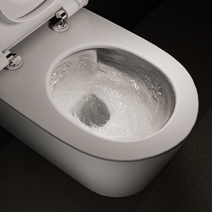 VitrA QuantumFlush Rimless Wall Hung Toilet + Soft Close Seat