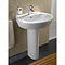 Vitra - Sunrise Basin and Pedestal - 1 Tap Hole - 3 Size Options Profile Large Image