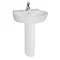 Vitra - Sunrise Basin and Pedestal - 1 Tap Hole - 3 Size Options Large Image