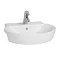 Vitra - Sunrise Semi-Recessed Basin - 1 Tap Hole Large Image