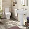 VitrA - Zentrum Close Coupled Toilet - Closed Back - 2 x Seat Options  In Bathroom Large Image