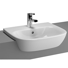 Vitra - Zentrum Semi-Recessed Basin - 1 Tap Hole Large Image