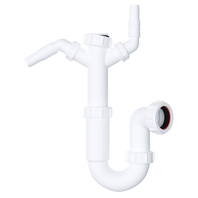 Viva 40mm Easi-Flo Sink Trap with Twin 135° Nozzles Large Image
