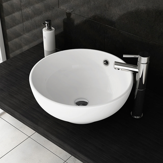 Viva Round Counter Top Basin 0TH - 425mm Diameter  Profile Large Image