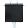 Viva Skylo Bottom & Side Entry Black Concealed Cistern Large Image