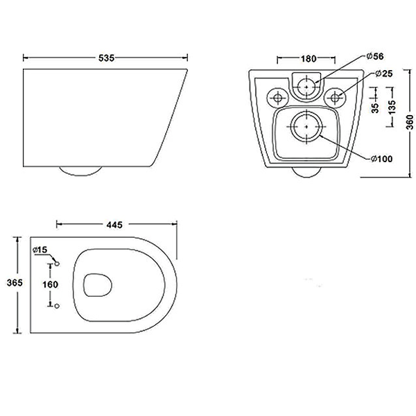 Voyage 600mm Vanity Unit & Toilet Set – Indigo Blue, Wall Hung, Chrome Flush & Handles