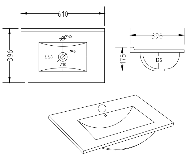 Voyage 600mm Vanity Unit & Toilet Set – Indigo Blue, Wall Hung, Chrome Flush & Handles