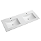 Voyage Wall Hung Double Basin Vanity - 1200mm Arctic White with Chrome Handles