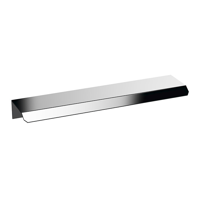 Voyage Wall Hung Tall Storage Unit - Arctic White with Chrome Handle