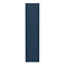 Voyage Wall Hung Tall Storage Unit - Indigo Blue with Brushed Brass Handle