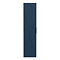 Voyage Wall Hung Tall Storage Unit - Indigo Blue with Matt Black Handle