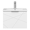 Voyage Wall Hung Vanity - 500mm Arctic White with Chrome Handle