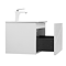 Voyage Wall Hung Vanity - 500mm Arctic White with Chrome Handle