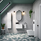 Voyage Wall Hung Vanity - 500mm Arctic White with Matt Black Handle