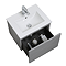 Voyage Wall Hung Vanity - 500mm Cool Grey with Chrome Handle