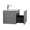 Voyage Wall Hung Vanity - 500mm Cool Grey with Chrome Handle
