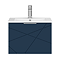 Voyage Wall Hung Vanity - 500mm Indigo Blue with Chrome Handle