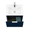 Voyage Wall Hung Vanity - 500mm Indigo Blue with Chrome Handle