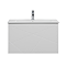 Voyage Wall Hung Vanity - 600mm Arctic White with Chrome Handle