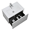 Voyage Wall Hung Vanity - 600mm Arctic White with Chrome Handle