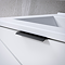 Voyage Wall Hung Vanity - 600mm Arctic White with Matt Black Handle