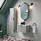 Voyage Wall Hung Vanity - 600mm Cool Grey with Matt Black Handle