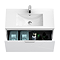 Voyage Wall Hung Vanity - 800mm Arctic White with Chrome Handle
