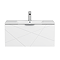 Voyage Wall Hung Vanity - 800mm Arctic White with Chrome Handle