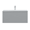 Voyage Wall Hung Vanity - 800mm Cool Grey with Chrome Handle