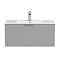 Voyage Wall Hung Vanity - 800mm Cool Grey with Chrome Handle