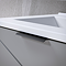 Voyage Wall Hung Vanity - 800mm Cool Grey with Matt Black Handle