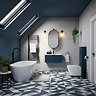 Voyage Wall Hung Vanity - 800mm Indigo Blue with Matt Back Handle