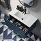 Voyage Wall Hung Vanity - 800mm Indigo Blue with Matt Back Handle