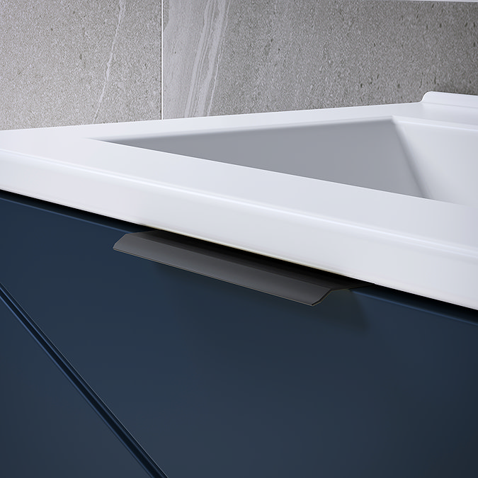 Voyage Wall Hung Vanity - 800mm Indigo Blue with Matt Back Handle