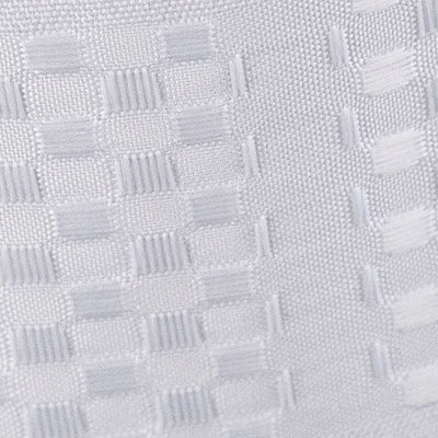 Waffle Polyester Shower Curtain W1800 x H1800mm w/ 12 Curtain Rings - Cream - 66209 Profile Large Image