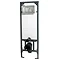 Wall Hung Toilet with Cistern Frame & Square Flush Plate Profile Large Image