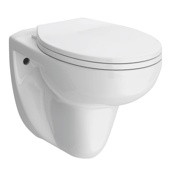 Wall Hung Toilet with Dual Flush Concealed WC Cistern + Wall Hung Frame  In Bathroom Large Image