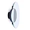Wall Mounted Round Mirror with Magnifying Mirror Dark Oak  Feature Large Image