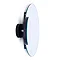 Wall Mounted Round Mirror with Magnifying Mirror Dark Oak Standard Large Image