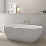 Waltham White Border Wall Tile - 50 x 200mm