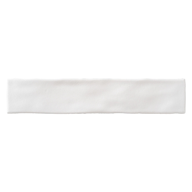 Waltham White Rustic Wall & Floor Tile - 50 x 250mm